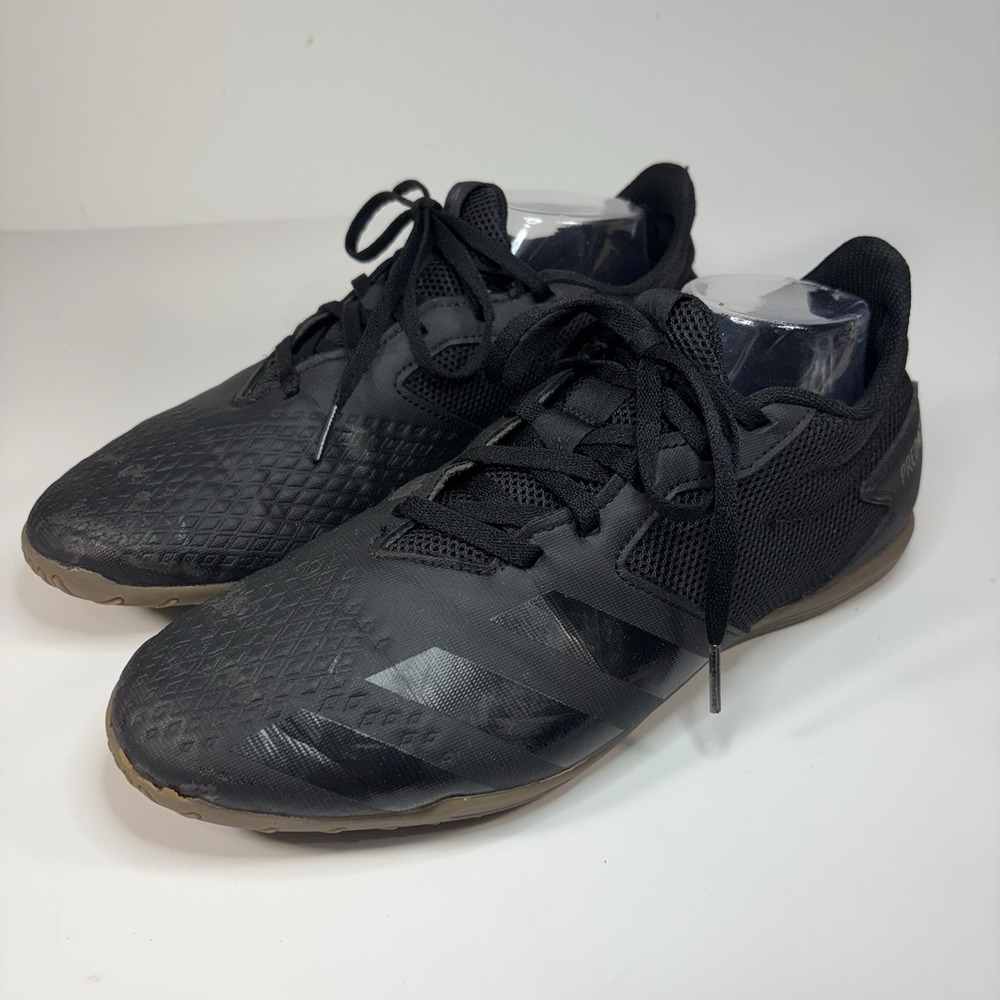 ADIDAS Predator 20.4 Indoor Soccer Shoes Mens 10.5 Black Boots Cleats EF1663